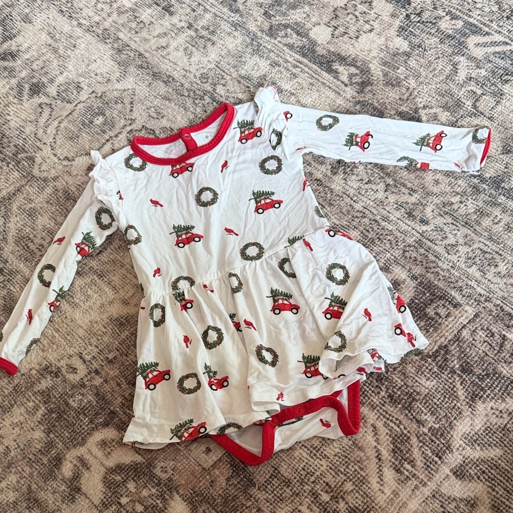 Kyte BABY 18-24 Christmas Twirl Bodysuit